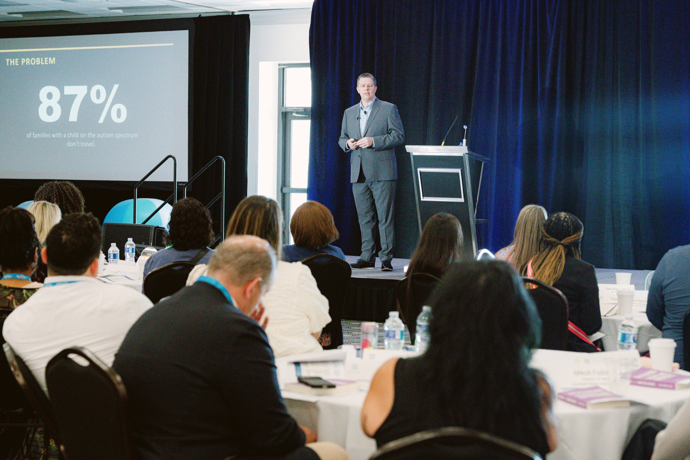 Stuart Butler discussing the 87 percent accessibility insight